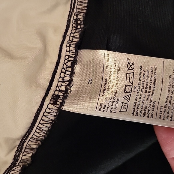 Old Navy Black Full Panel Maternity Boot Cut Cotton Dress Pants Size 20 GUC - Picture 7 of 7